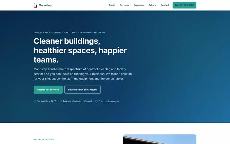 Manostep website screenshot